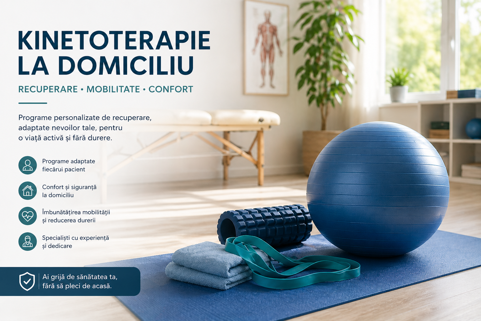 Kinetoterapie la domiciliu Neamt